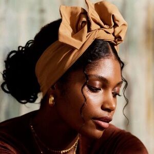 India of Paris BRAND NEW cognac wire headwrap